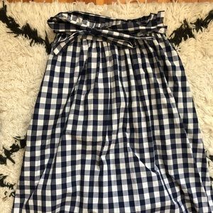 ASOS gingham midi skirt size 0
